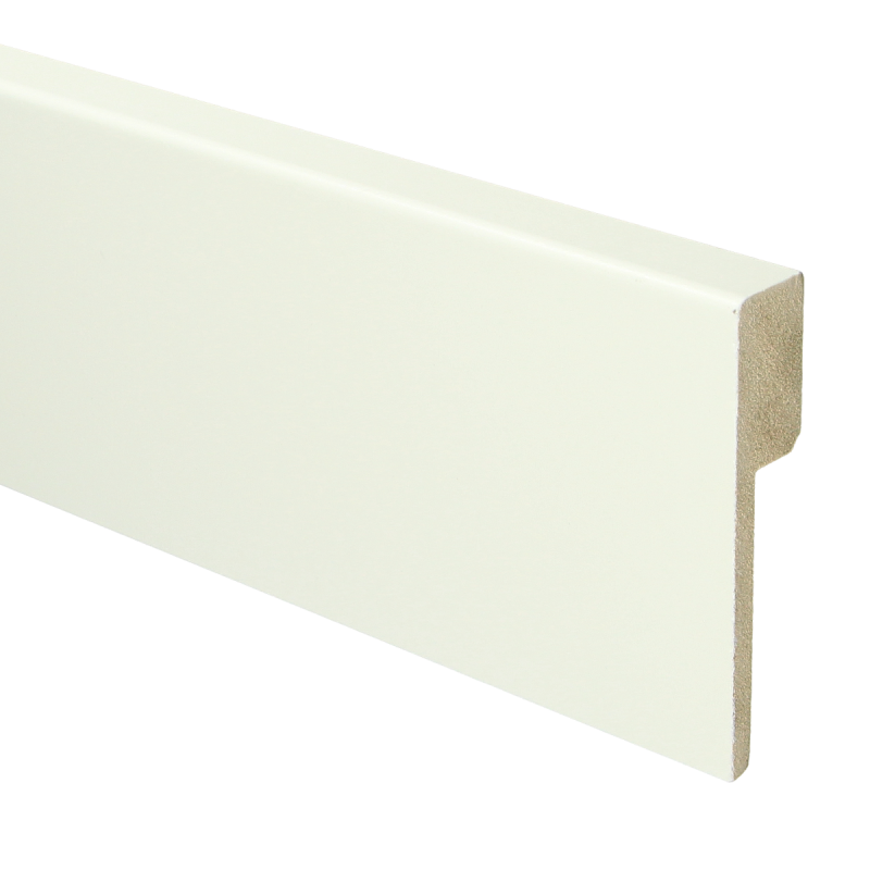 MDF Renovatie Plint Wit Voorgelakt RAL 9010