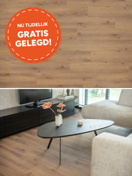 Floer Rechte Plank Natuur Niederhorn Nootbruin Plak PVC