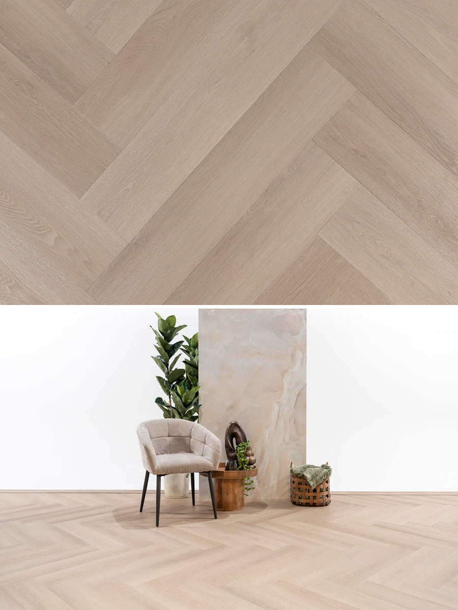 Asenta Serre Visgraat Smoky Oak Plak PVC