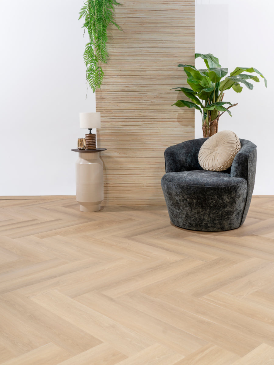 Asenta Serre Visgraat Natural Oak Plak PVC