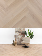 Asenta Serre Visgraat Sandy Oak Plak PVC