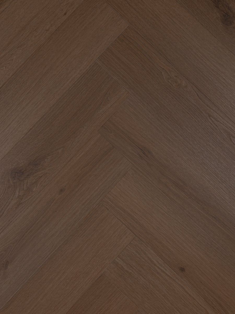 Asenta Vide Visgraat Brown Oak Klik PVC
