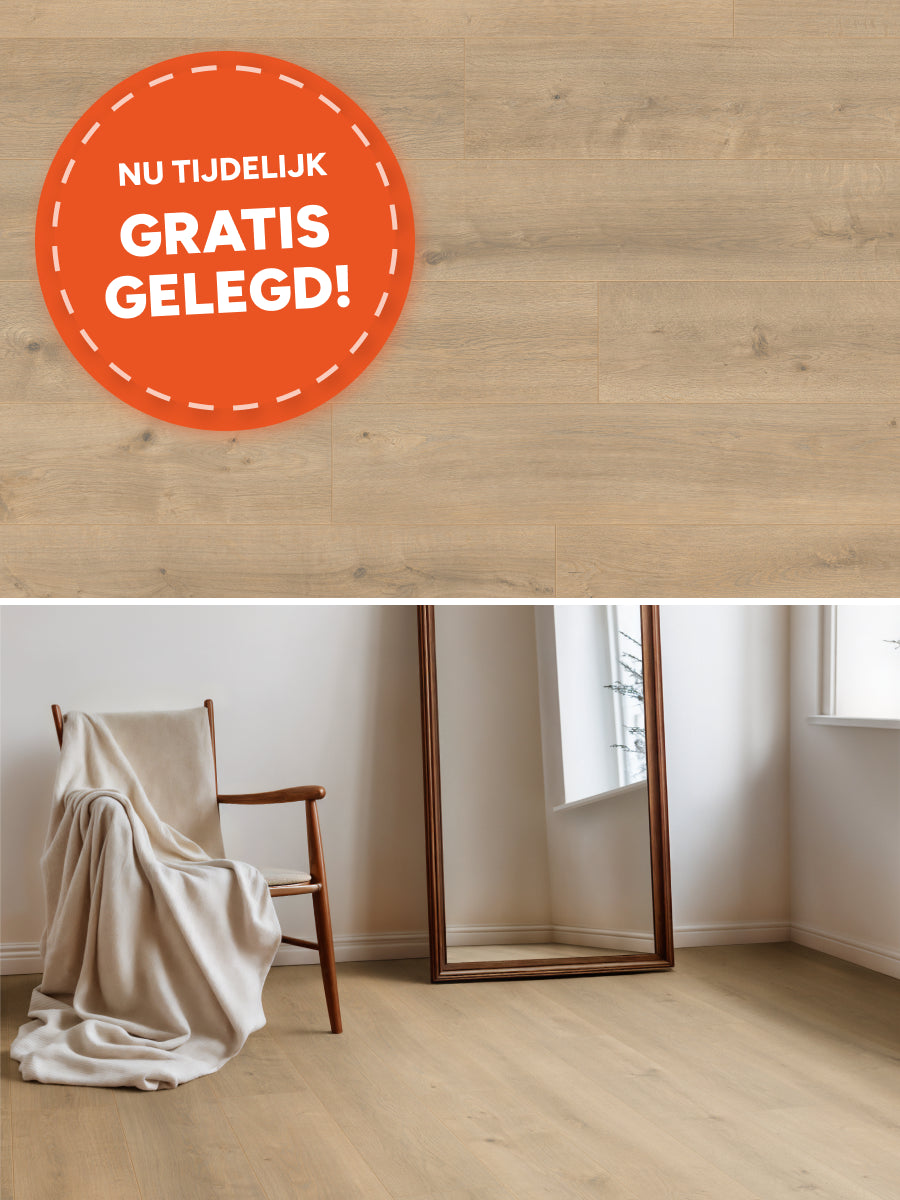 Hoomline Rechte Plank Royal XL V2 Aquaprotect Mont Blanc 8127 Laminaat