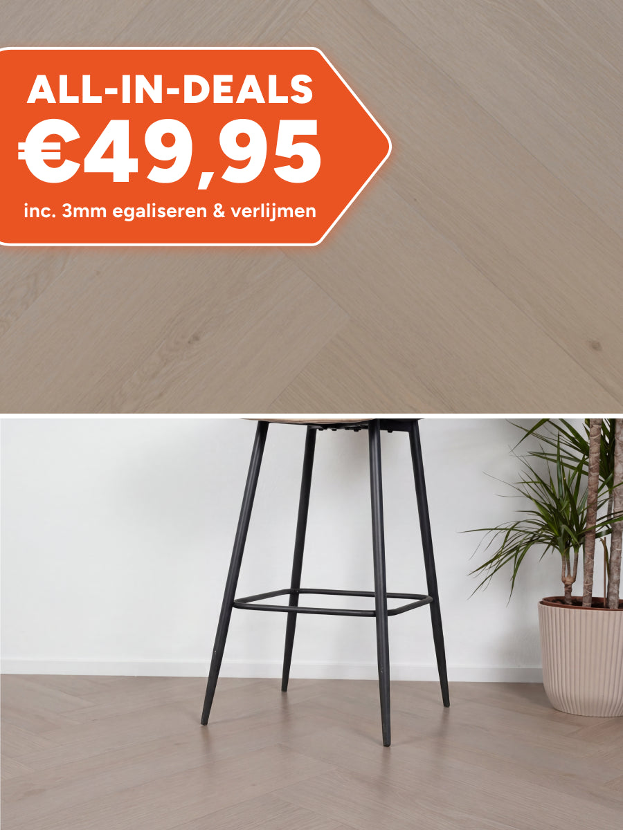 Asenta Vide Visgraat Beige Oak Plak PVC