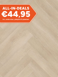 Asenta Loft Visgraat Beige Oak Klik PVC
