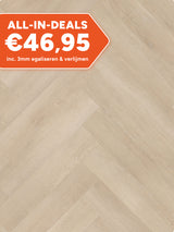 Asenta Loft Visgraat Beige Oak Plak PVC