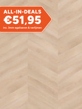 Asenta Loft Hongaarse Punt Beige Oak Plak PVC