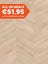 Asenta Loft Hongaarse Punt Beige Oak Plak PVC