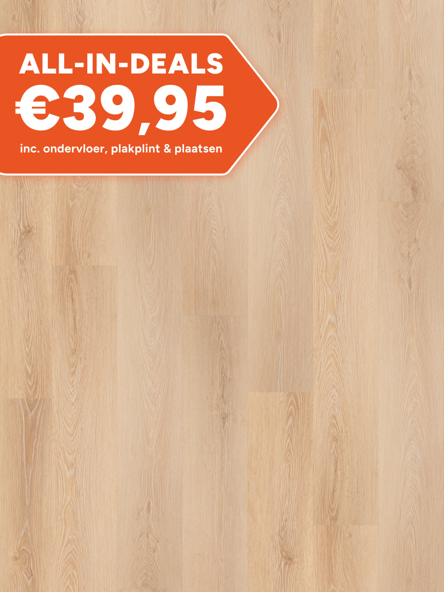 Asenta Loft Rechte Plank Natural Oak Klik PVC