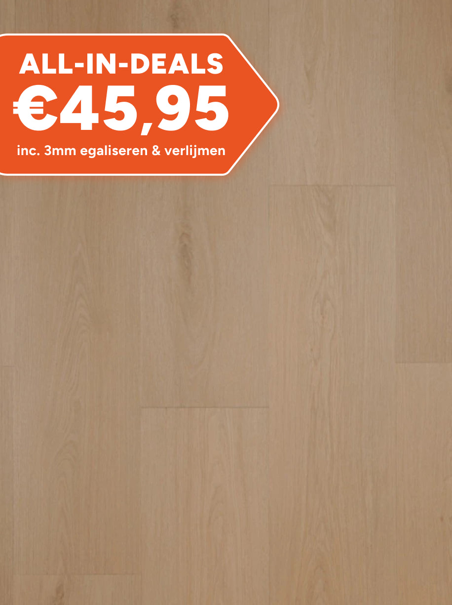 Asenta Vide Rechte Plank Light Oak Plak PVC