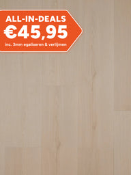 Asenta Vide Rechte Plank White Wash Beige Plak PVC