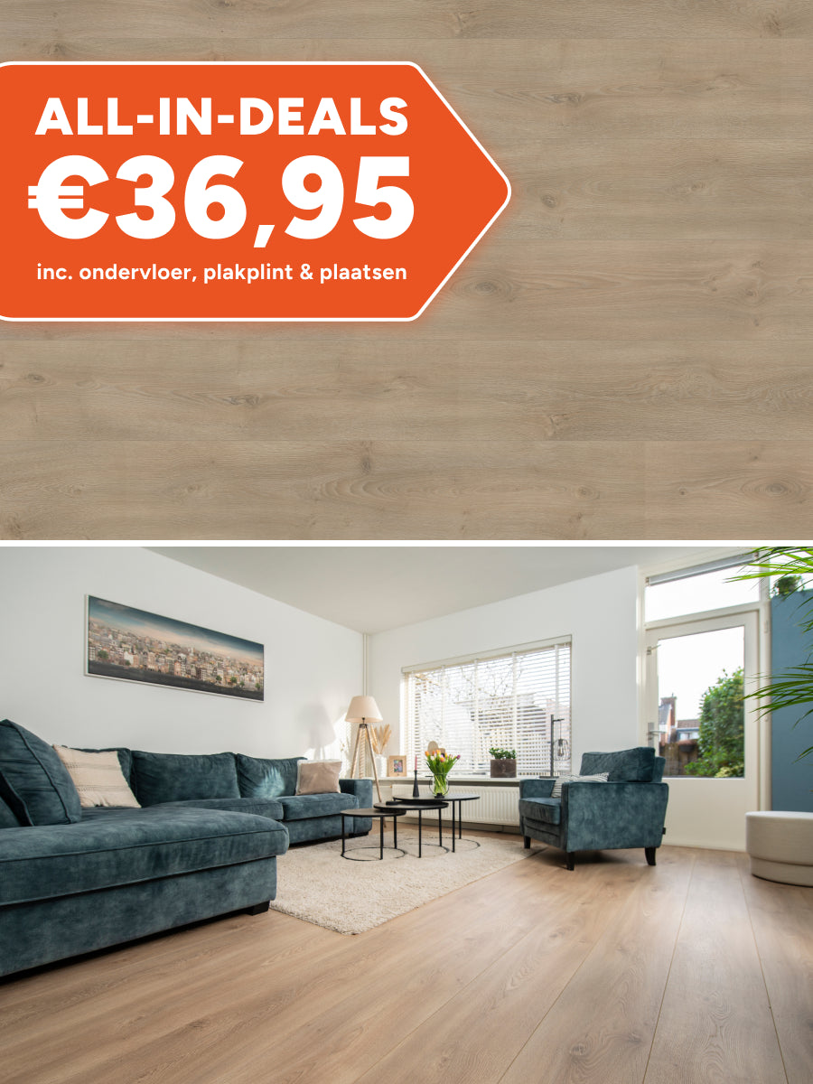 Hoomline Rechte Plank Royal XL V2 Aquaprotect Mount Everest 106 Laminaat