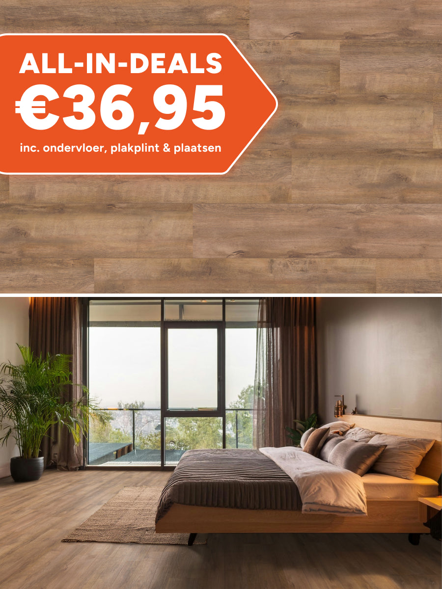 Hoomline Rechte Plank Royal XL V2 Aquaprotect Monte Rosa 328 Laminaat