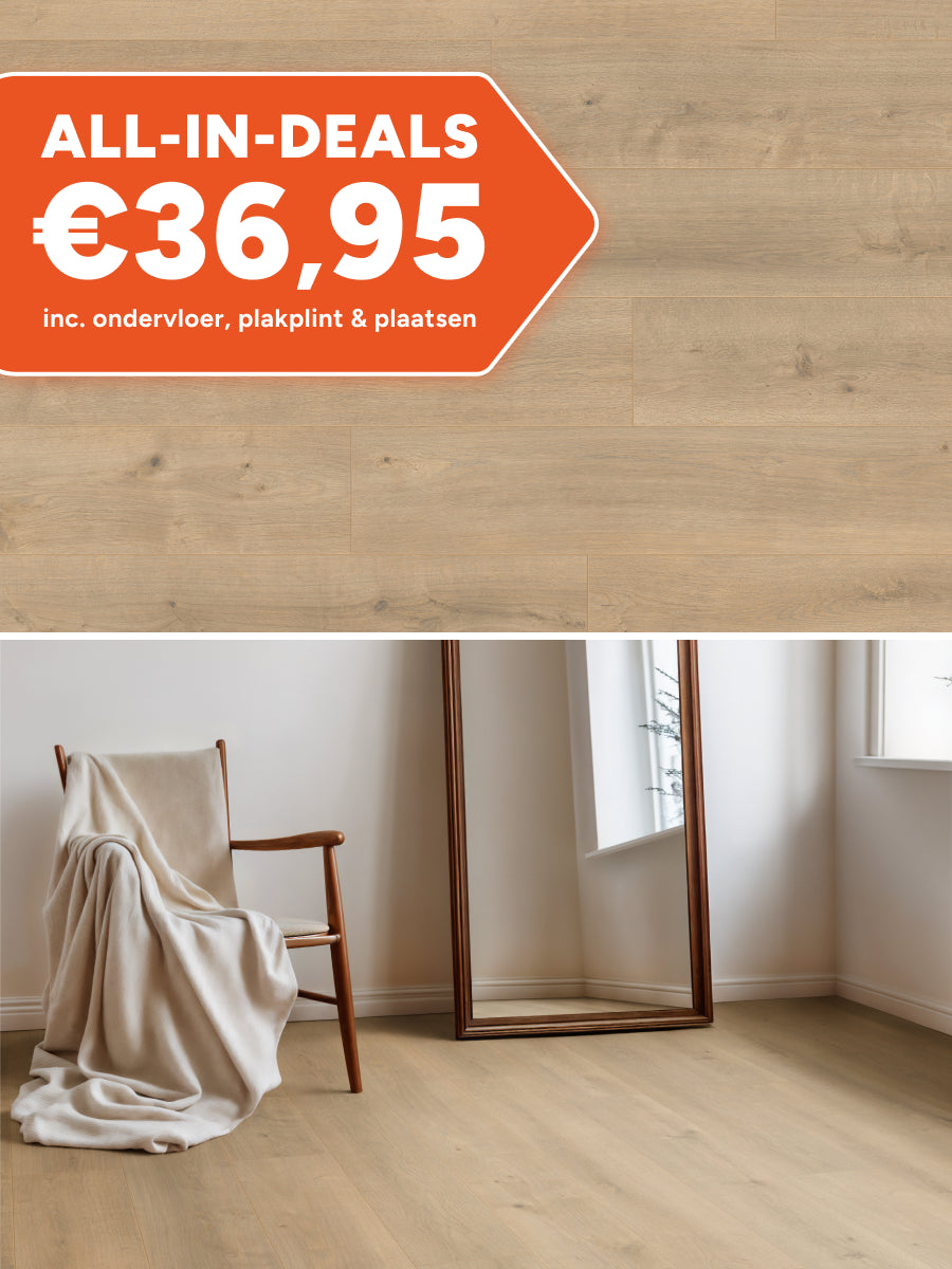 Hoomline Rechte Plank Royal XL V2 Aquaprotect Mont Blanc 8127 Laminaat