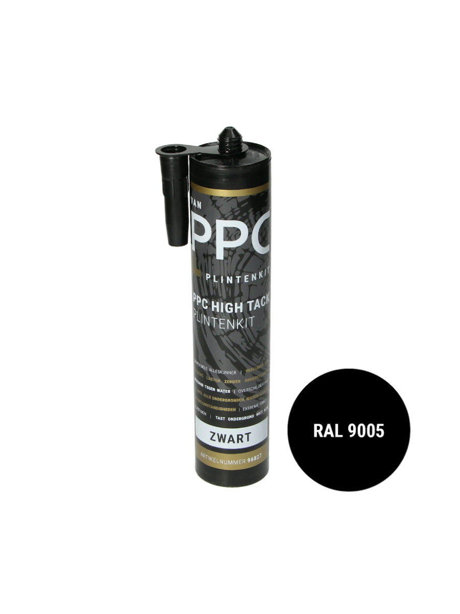 High Tack Plintenkit Zwart 290 ml