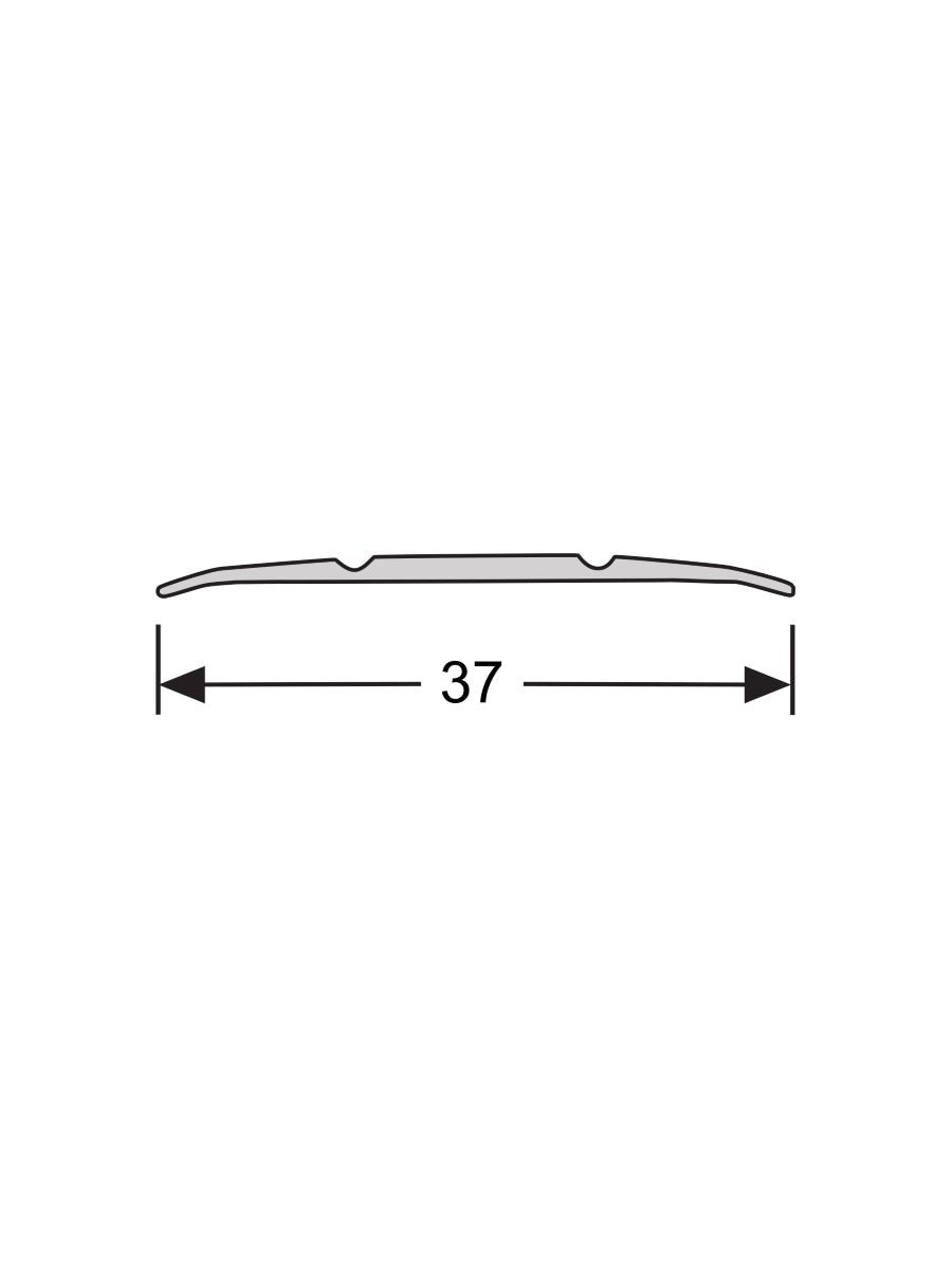 Dilatatieprofiel Zelfklevend 37 mm Alu Zilver 3m