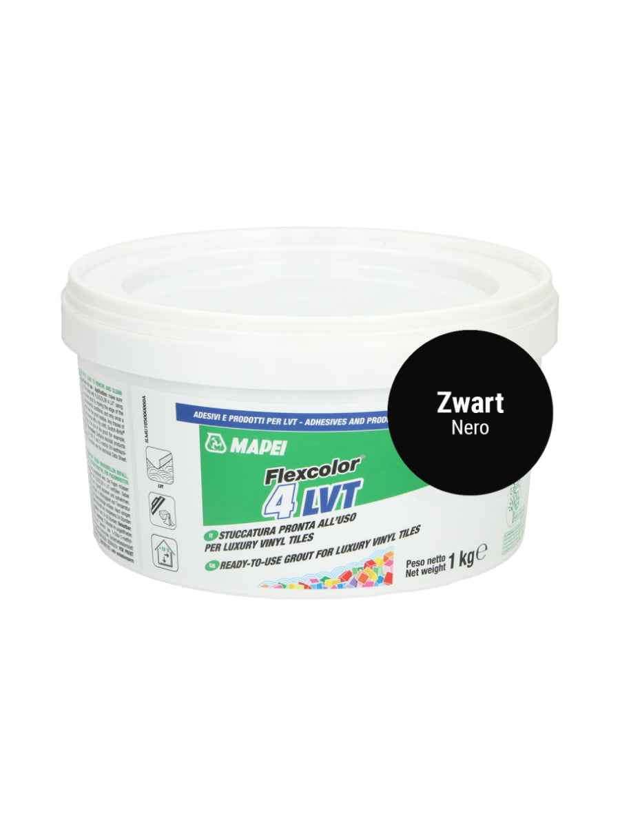 Voegpasta PVC vloeren Zwart 1L