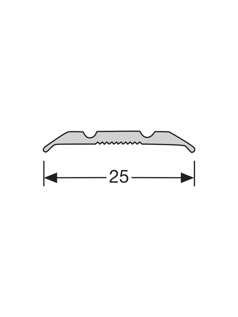 Dilatatieprofiel Zelfklevend 25 mm Alu Zilver 3m