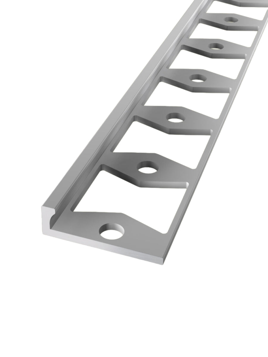 In-egaliseer Eindprofiel tot 4.5 mm PVC RVS