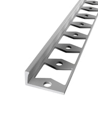 In-egaliseer Eindprofiel tot 6 mm PVC RVS