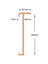 Trapneusprofiel PVC RVS 14x43mm 3m