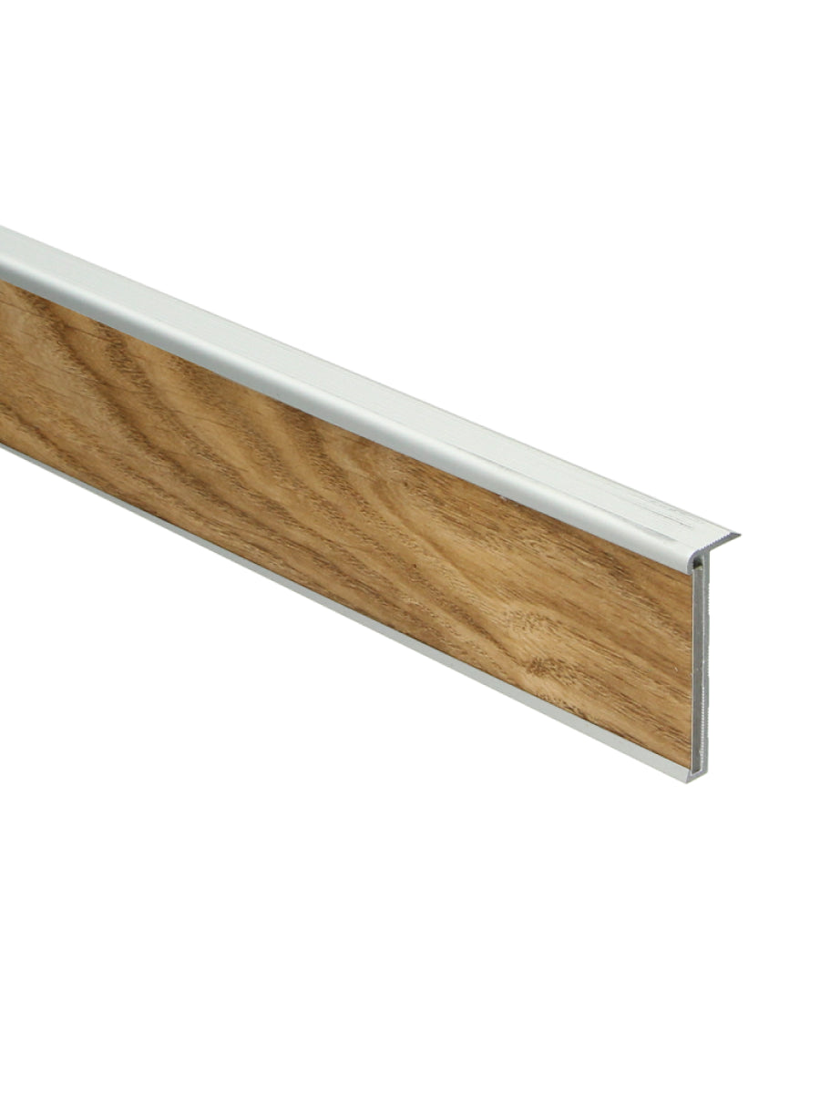 Trapneusprofiel PVC Zilver 14x43mm 3m