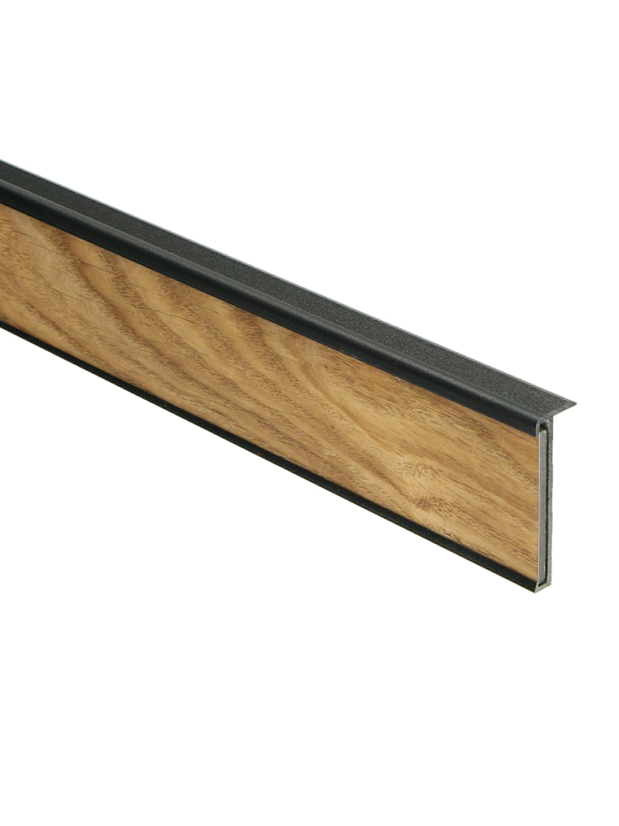 Trapneusprofiel PVC Zwart 14x43mm 3m
