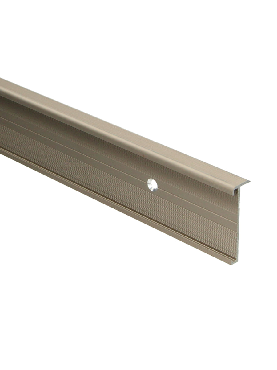 Trapneusprofiel PVC RVS 14x43mm 3m