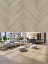 Asenta Loft Visgraat White Wash Beige Klik PVC