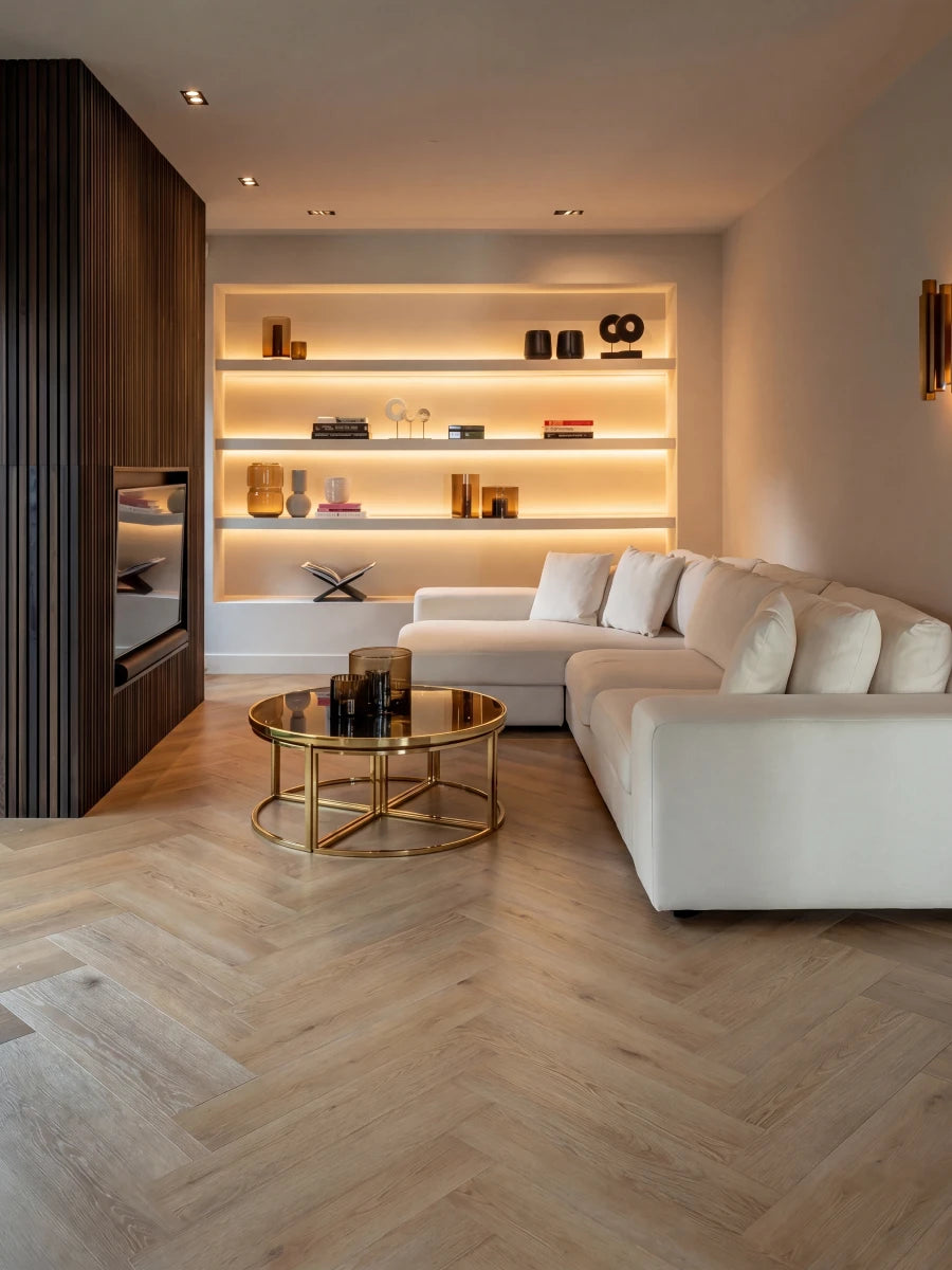 Asenta Loft Visgraat Sandy Oak Klik PVC