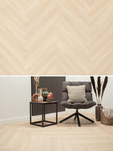 Floer Walvisgraat Balein Beige Klik PVC