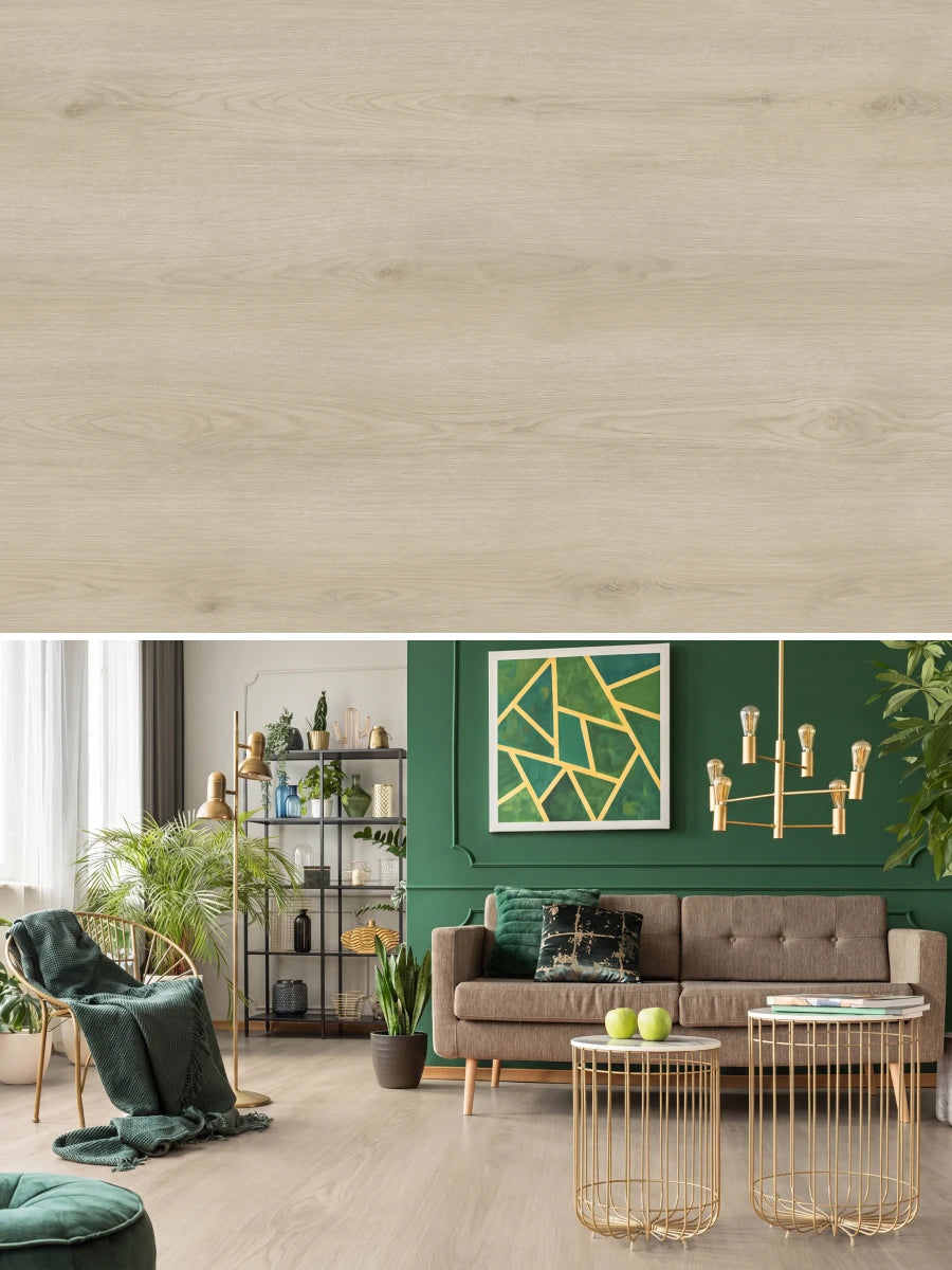 Asenta Loft Rechte Plank White Wash Beige Klik PVC