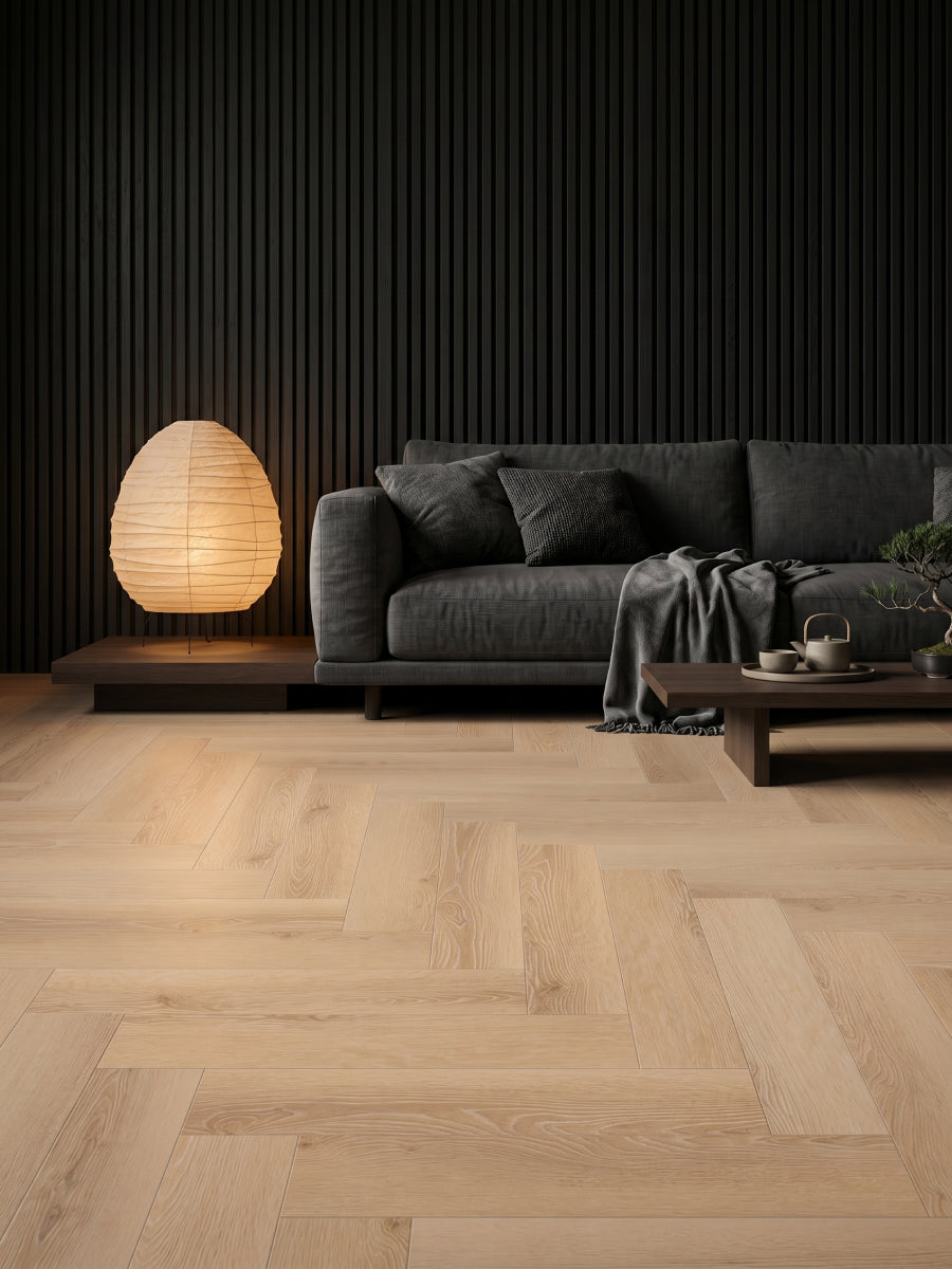 Asenta Loft Visgraat Natural Oak Klik PVC