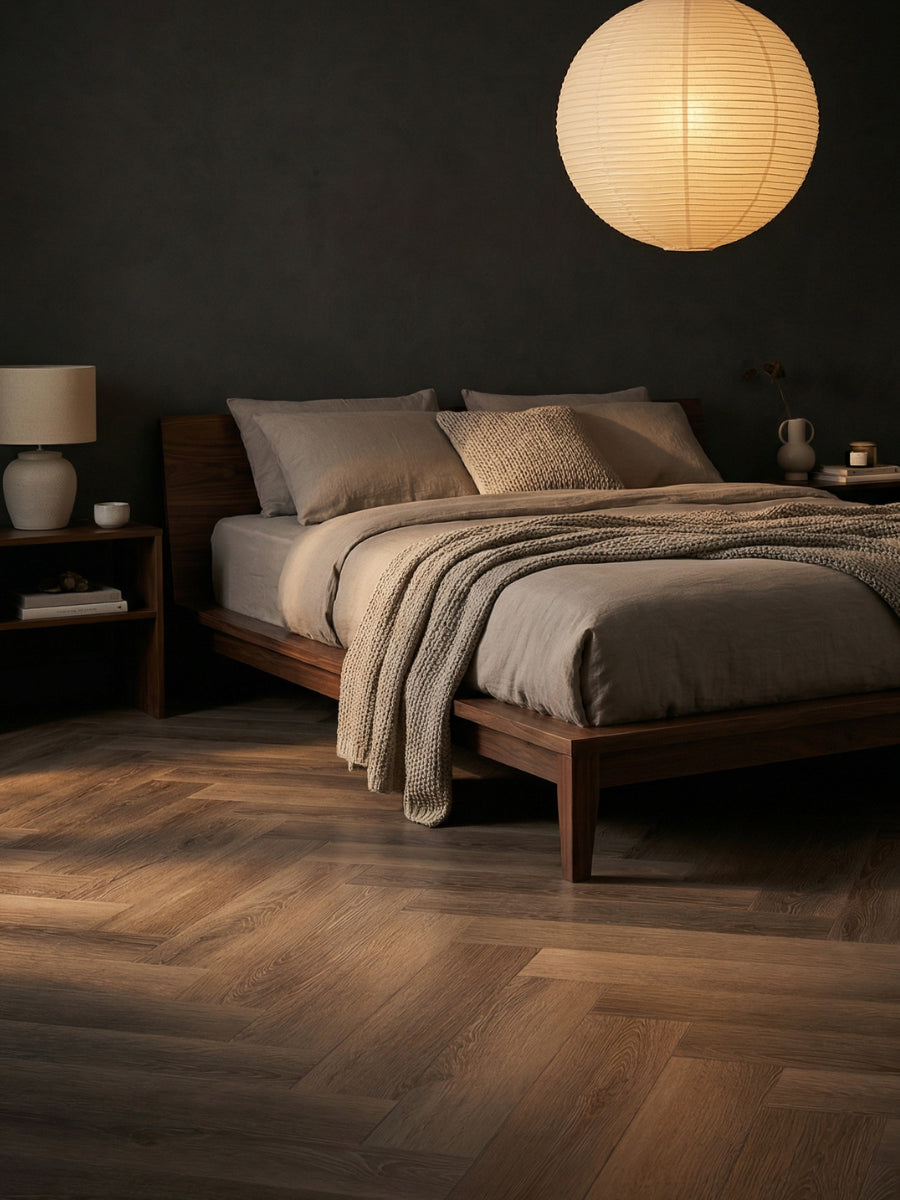 Asenta Loft Visgraat Brown Oak Klik PVC