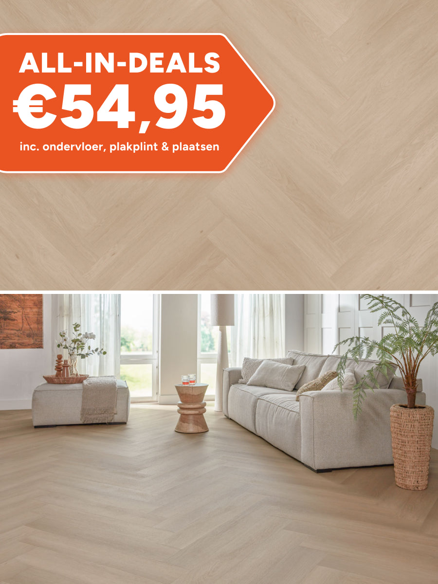Floer Walvisgraat Zwaardvis Zand Klik PVC