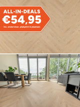 Floer Walvisgraat Gaia Grijsbeige Klik PVC