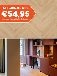Floer Visgraat Natuur Eiken Klik PVC