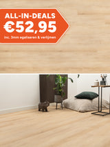 Floer Rechte Plank Natuur Cilento Crème Plak PVC