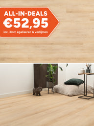 Floer Rechte Plank Natuur Cilento Crème Plak PVC