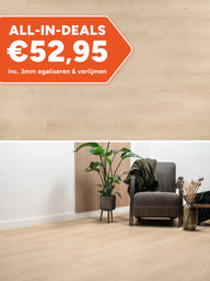 Floer Rechte Plank Natuur Lisse Lichtbruin Plak PVC