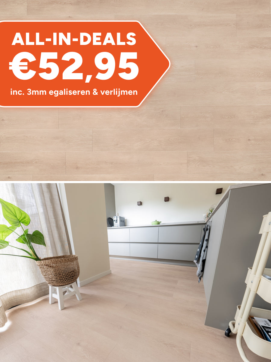 Floer Rechte Plank Natuur Bemmel Beige Plak PVC