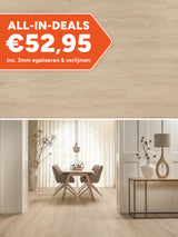 Floer Rechte Plank Landhuis Crème Eik Plak PVC