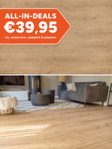 Floer Rechte Plank Landhuis Onbehandelde Eik Hybride Laminaat