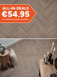 Floer Visgraat Greige Eiken Klik PVC