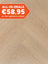 Douwes Dekker Visgraat Aardbei Plak PVC