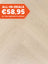 Douwes Dekker Visgraat Mandarijn Plak PVC