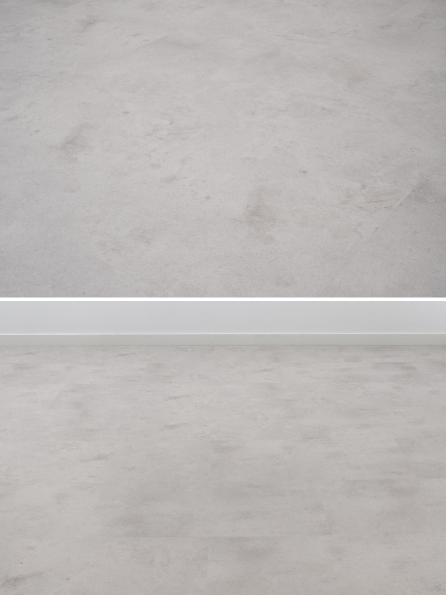 Floer Tegel Betonlook Lichtgrijs Plak PVC