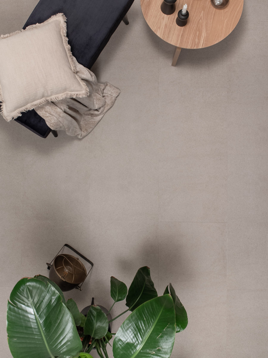Floer Tegel Betonlook Greige Klik PVC