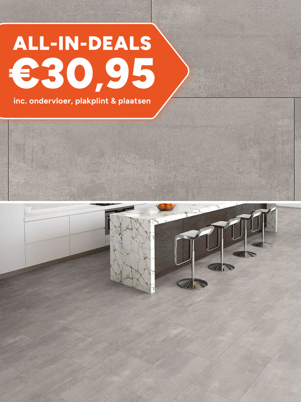Otium Betonlook Everest Light Grey Laminaat