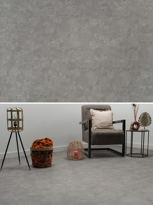 Floer Betonlook Grijs PVC